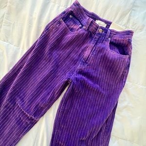 UO BDG purple corduroy jeans